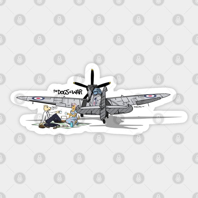 The Dogs of War: Spitfire Sticker by Siegeworks